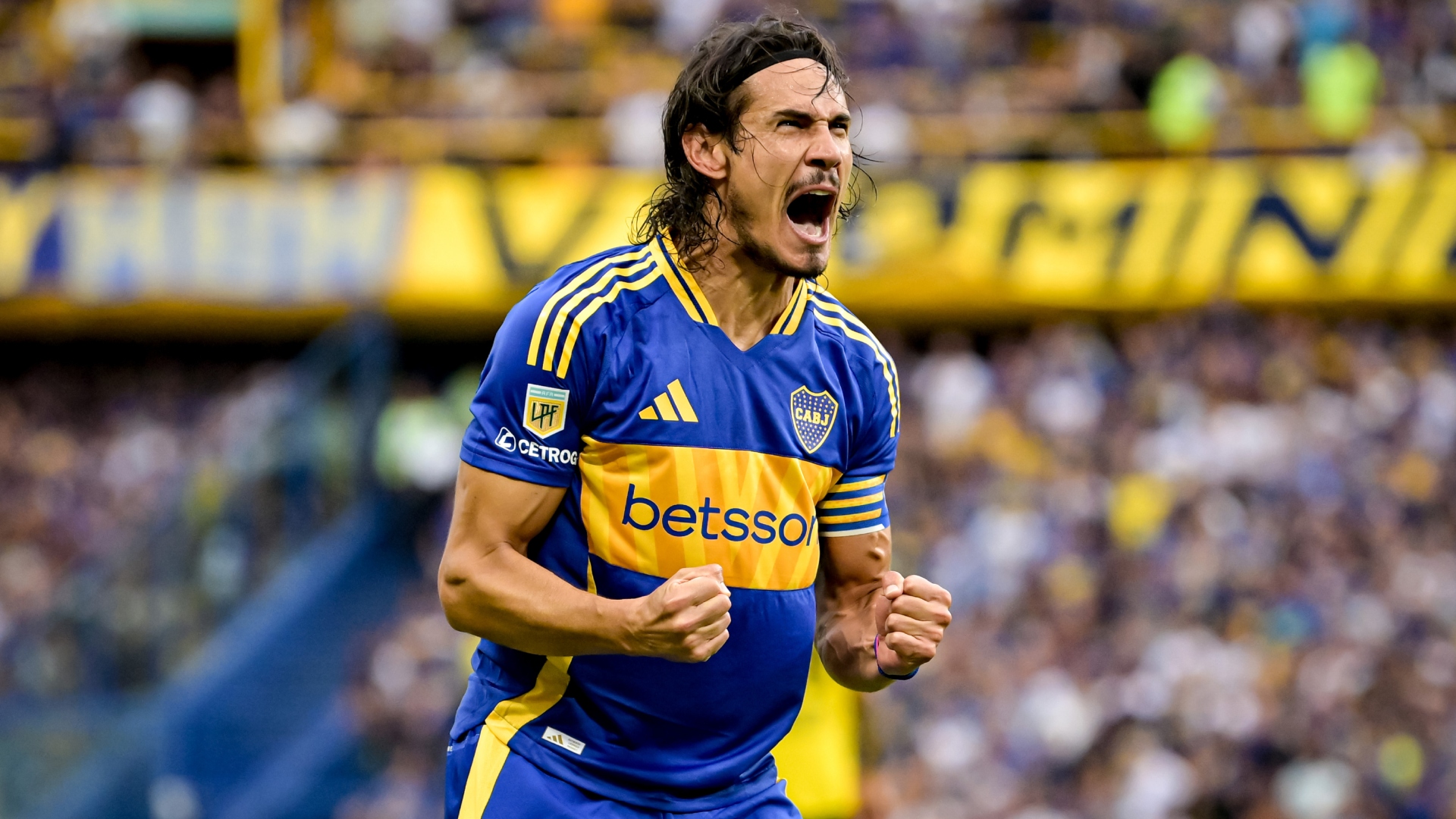 Edinson Cavani of Boca Juniors